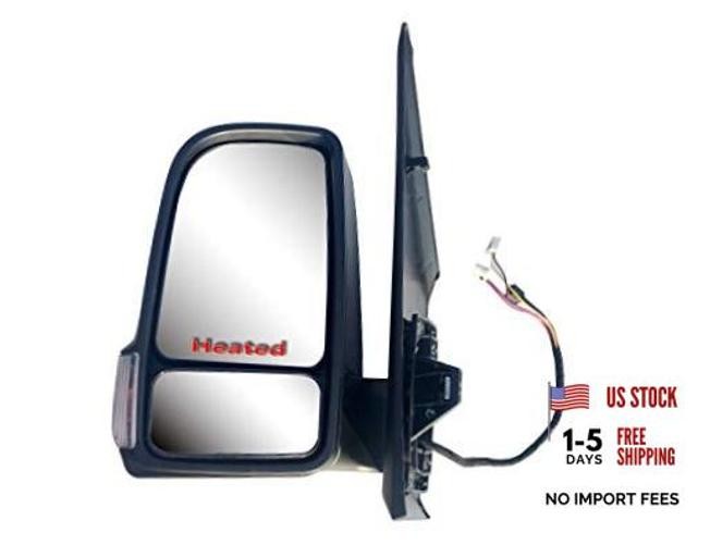 Driver Left Side Door Mirror Power and Heated Power Folding Driver (LH) Side