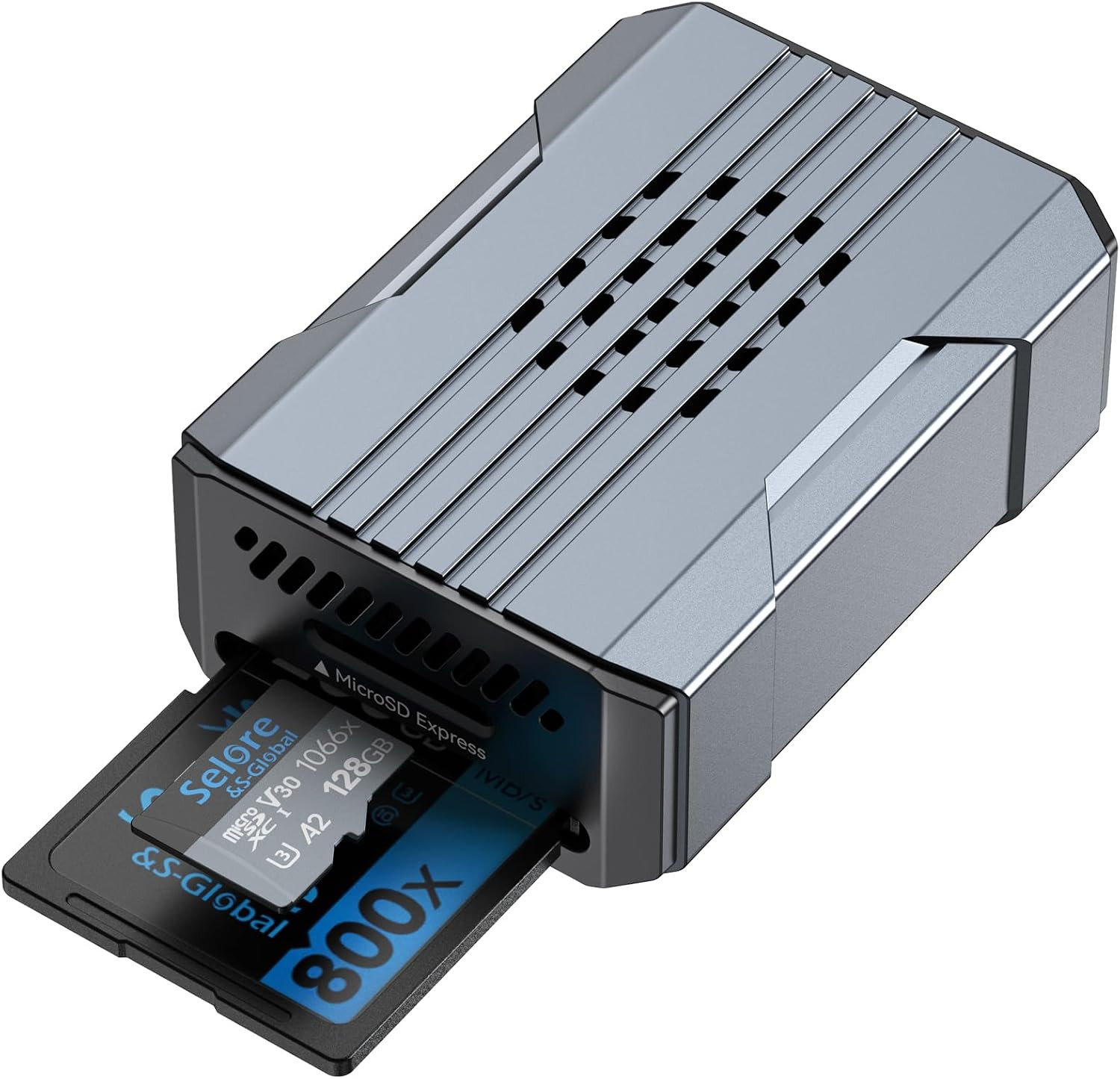 Selore Microsd Express Card Reader for Switch 2, up to 900Mb/S | Dual-Slot Reade