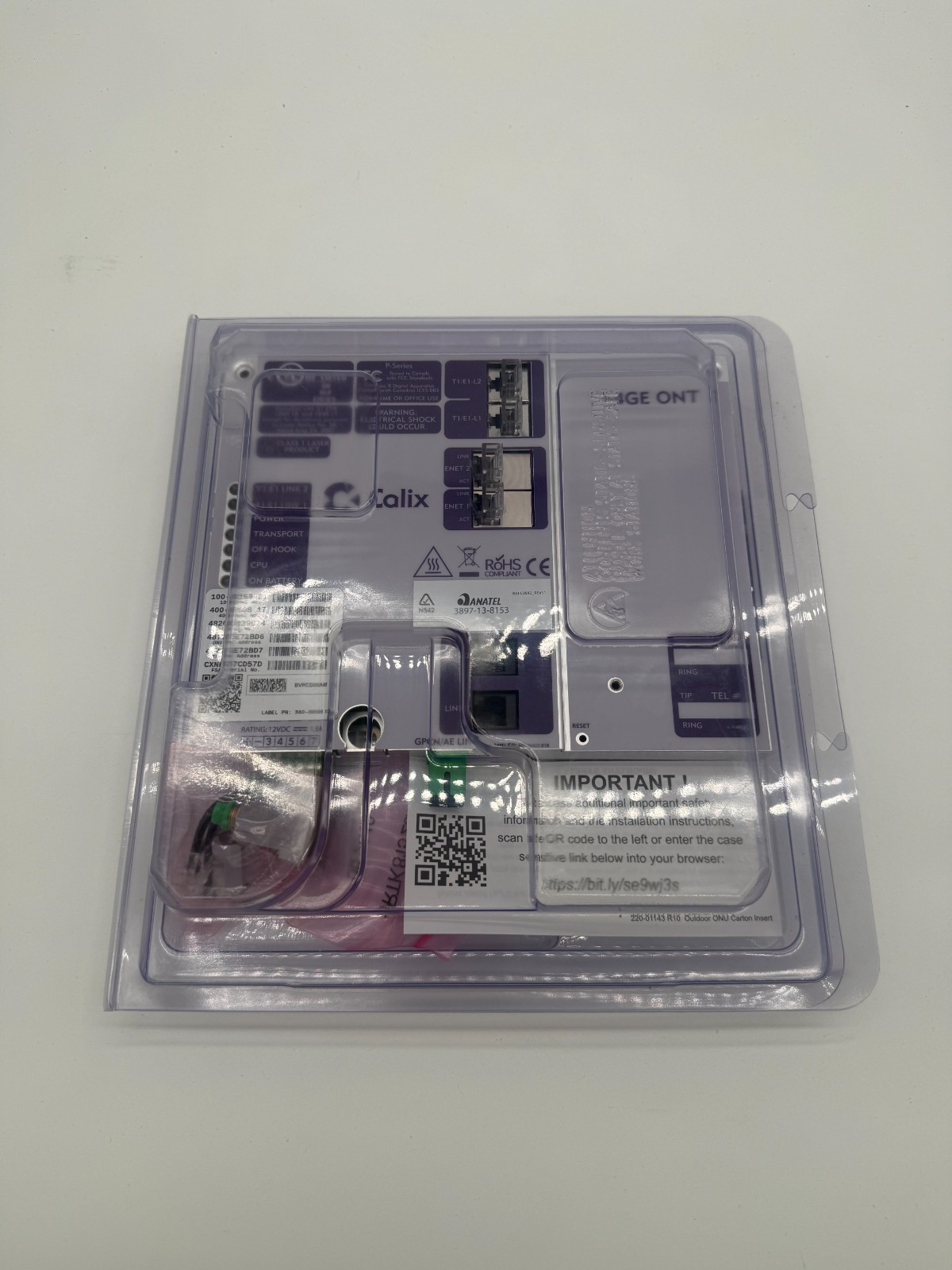 Calix 744GE - Optical Network Terminal - 100-03308 - New / Sealed Box