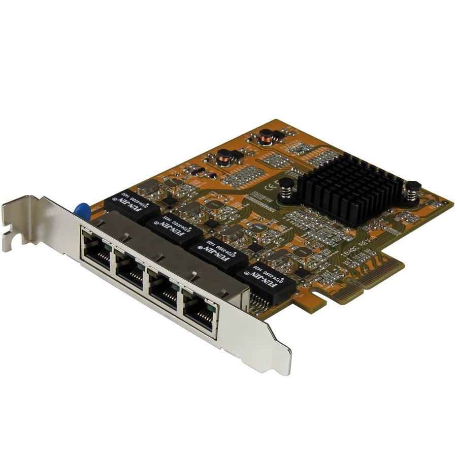 StarTech 4-Port PCI Express Gigabit Network Adapter Card, Quad-Port PCIe Gigabit
