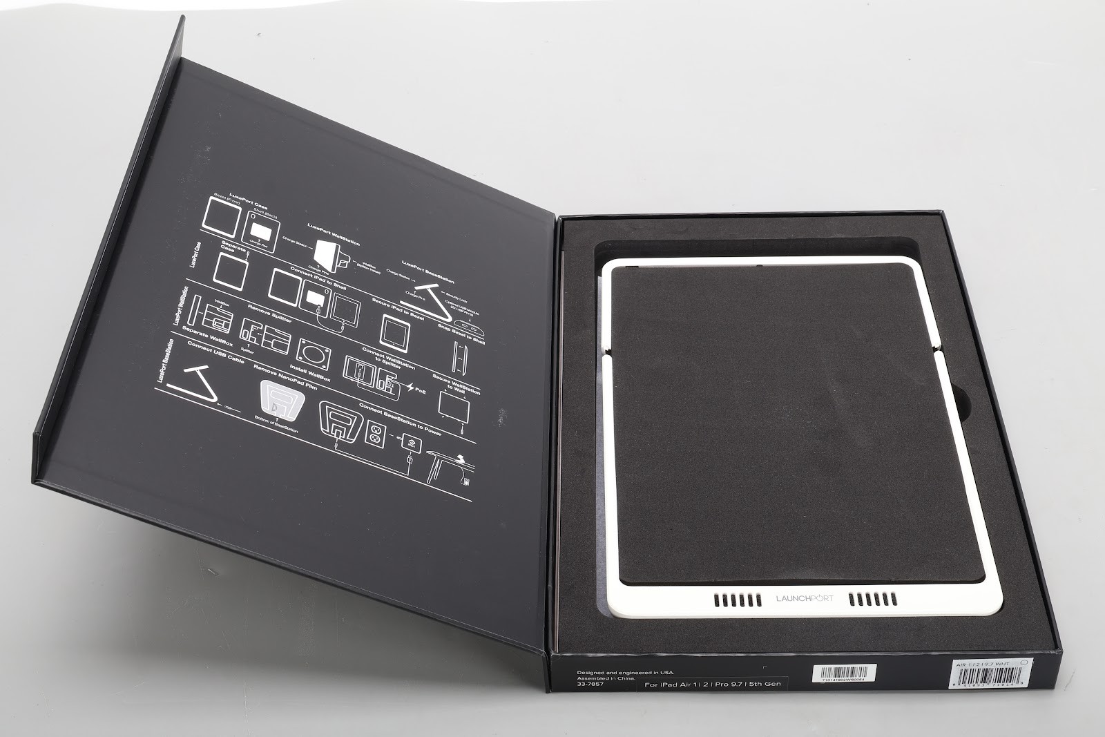 iPort 71014 Luxeport Case For iPad Air 1/2 Pro 9.7 5th Gen White - New Open Box