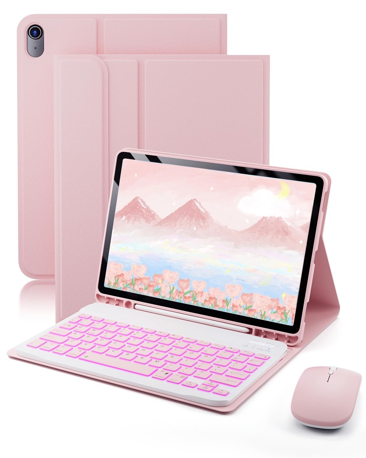 Case Keyboard for Ipad 11-Inch A16 11Th / 10Th Generation - 7 Color Backlit