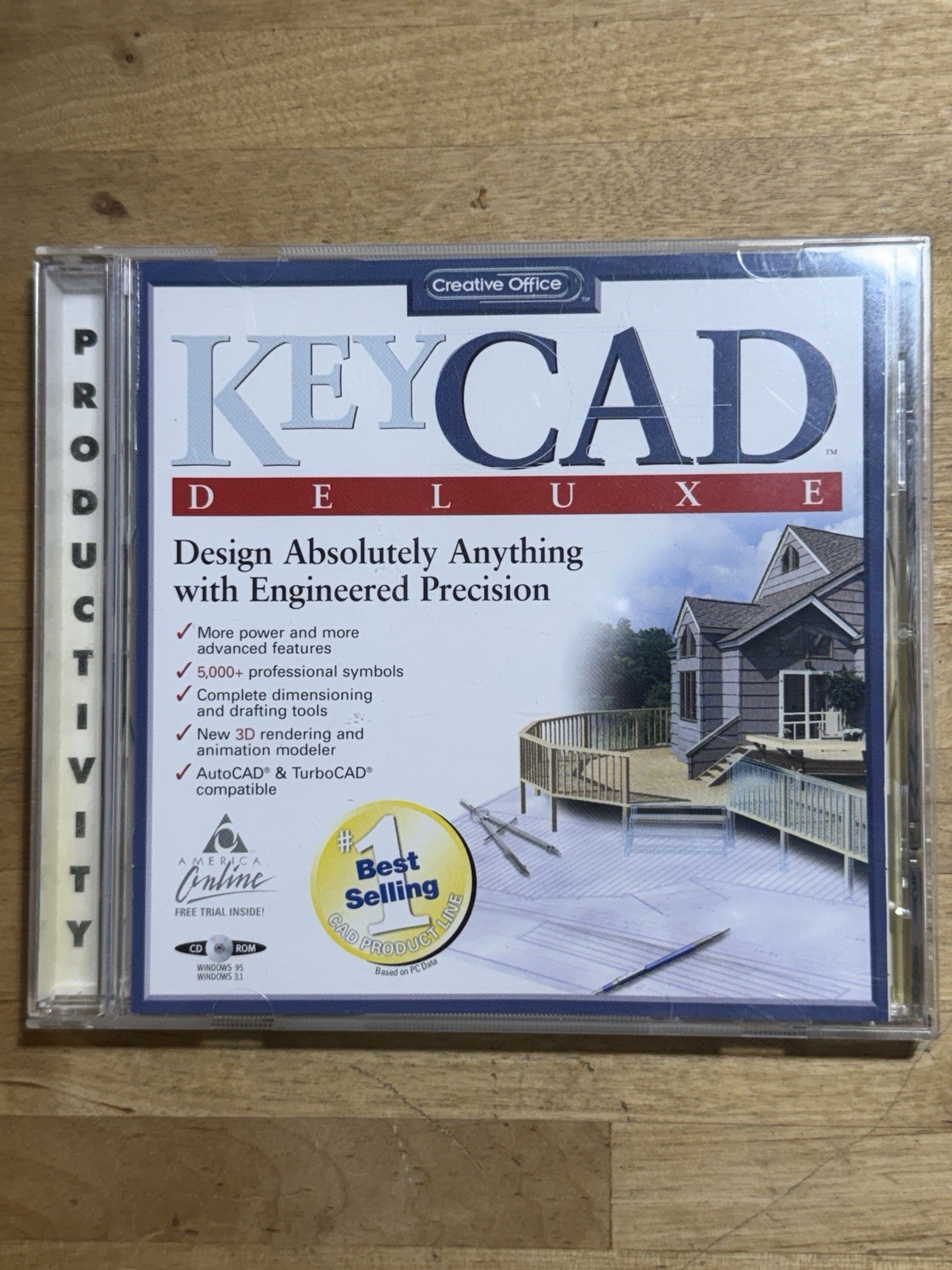 Vintage Key CAD Deluxe for Windows 95 3.1 CD-Rom PC SHIPS FREE