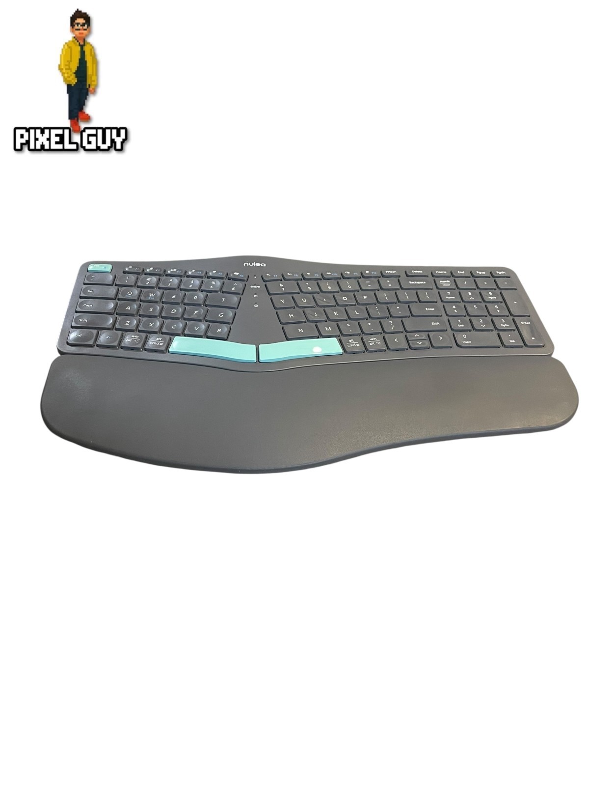 Nulea HD315 Wireless Bluetooth Ergonomic Split Keyboard Windows/Mac Gray/Green