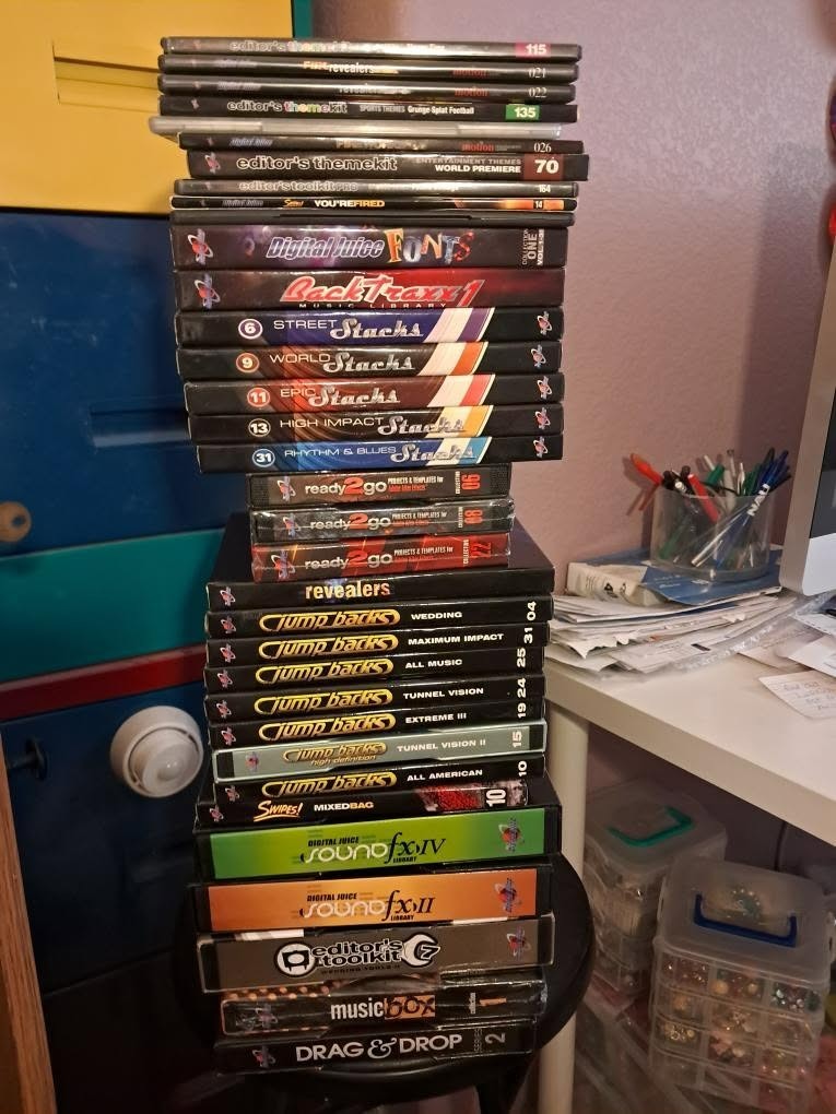 Digital Juice Lot Sale (Jump Backs, BackTraxx, Editor's Toolkits, and more)
