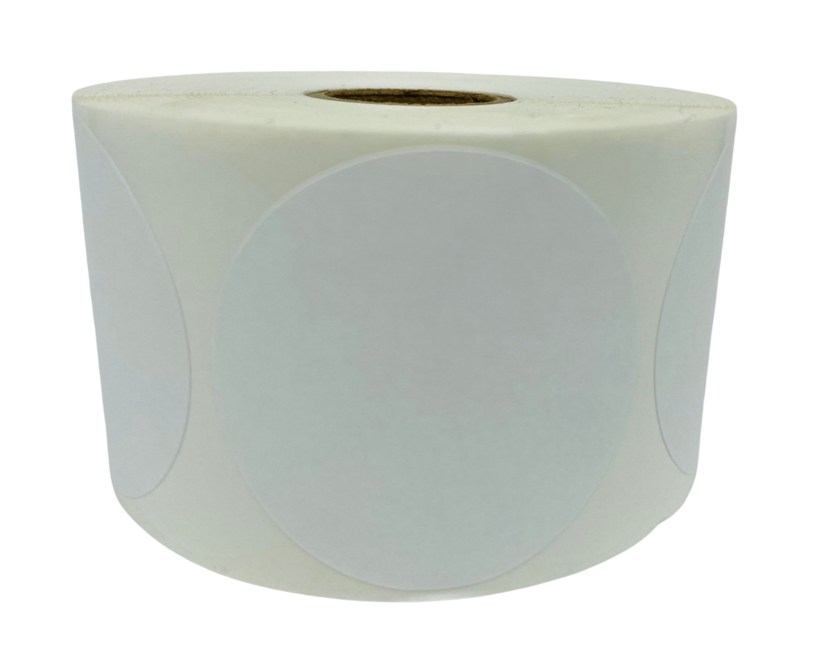 2.5" Round Direct Thermal White Zebra Munbyn Compatible Labels 500 (12 Rolls)