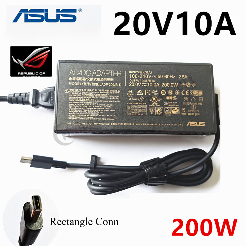 OEM 200W AC Adapter Charger for ASUS ROG Zephyrus G14 GA403WR-QS086W ADP-200JB D