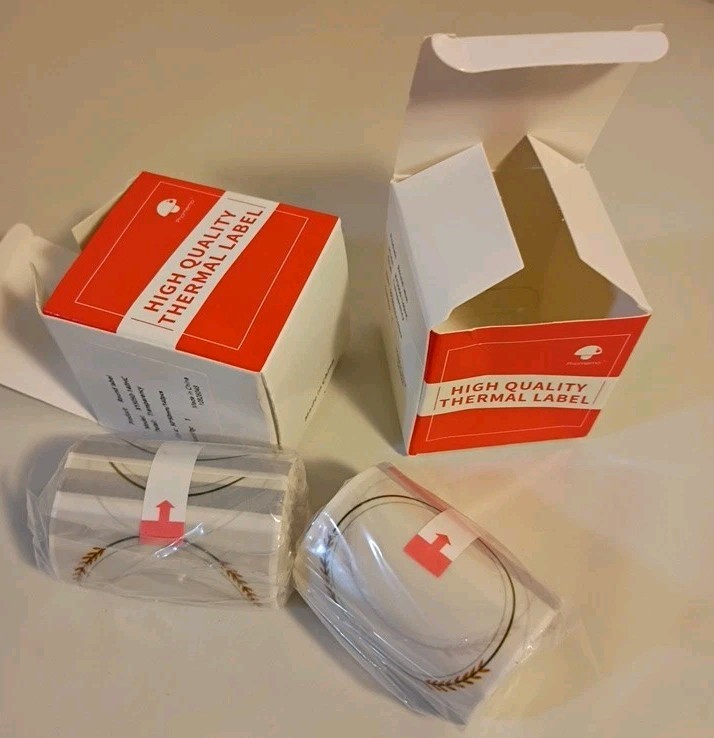 New 2 Boxes Phomemo 280pc Round 50mm Transparent Label For Thermal Printer 
