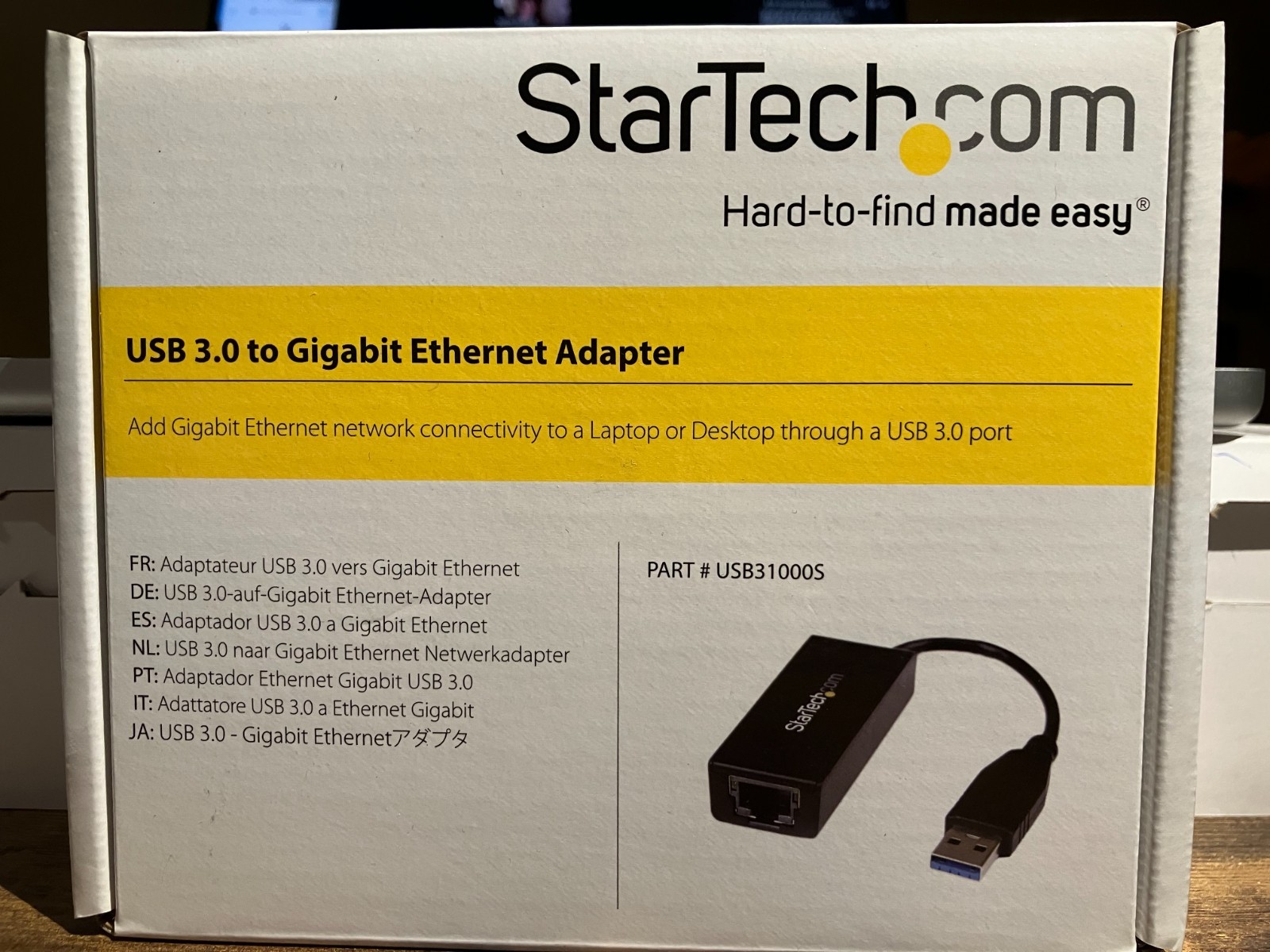 StarTech USB 3.0 To Gigabit Ethernet Adapter New In Box - USB31000SPTB
