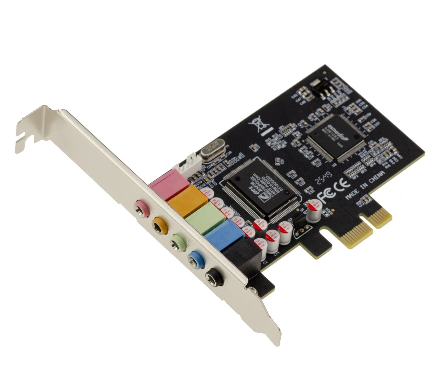 KALEA-INFORMATIQUE PCIe 5.1 Card CMEDIA CMI8738 PCI-SX ASM1083 Internal Port LAN