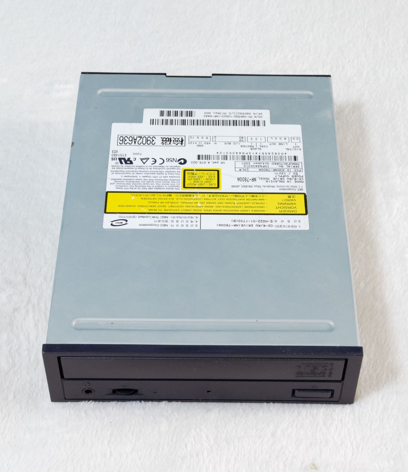 NEC NR-7800A CD-R/RW Drive, IDE Port (Tested and Working)