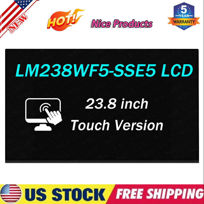 for HP 24-df0076 23.8" Replacement LCD Touch Screen LM238WF5-SSE5 FHD Display