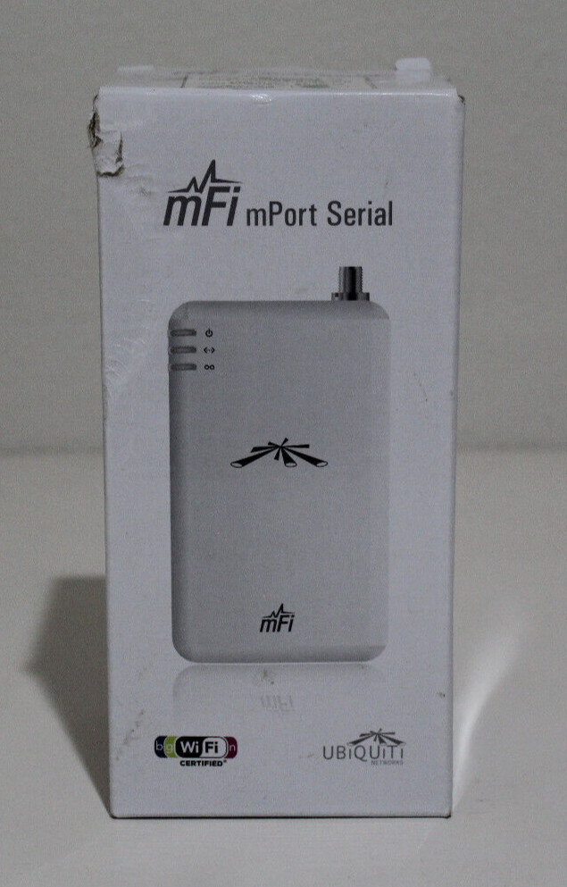NEW Ubiquiti mPort-S, mPort Serial IP Gateway Device for mFi Networks - Open Box
