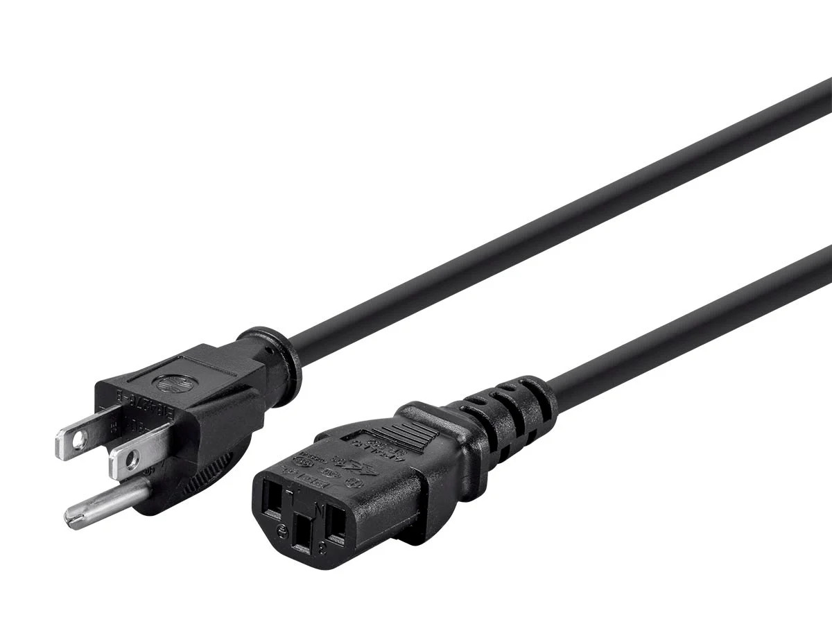 Monoprice 18AWG Power Cord  20ft 3Conductor PC Power NEMA 5-15P to IEC-320-C13