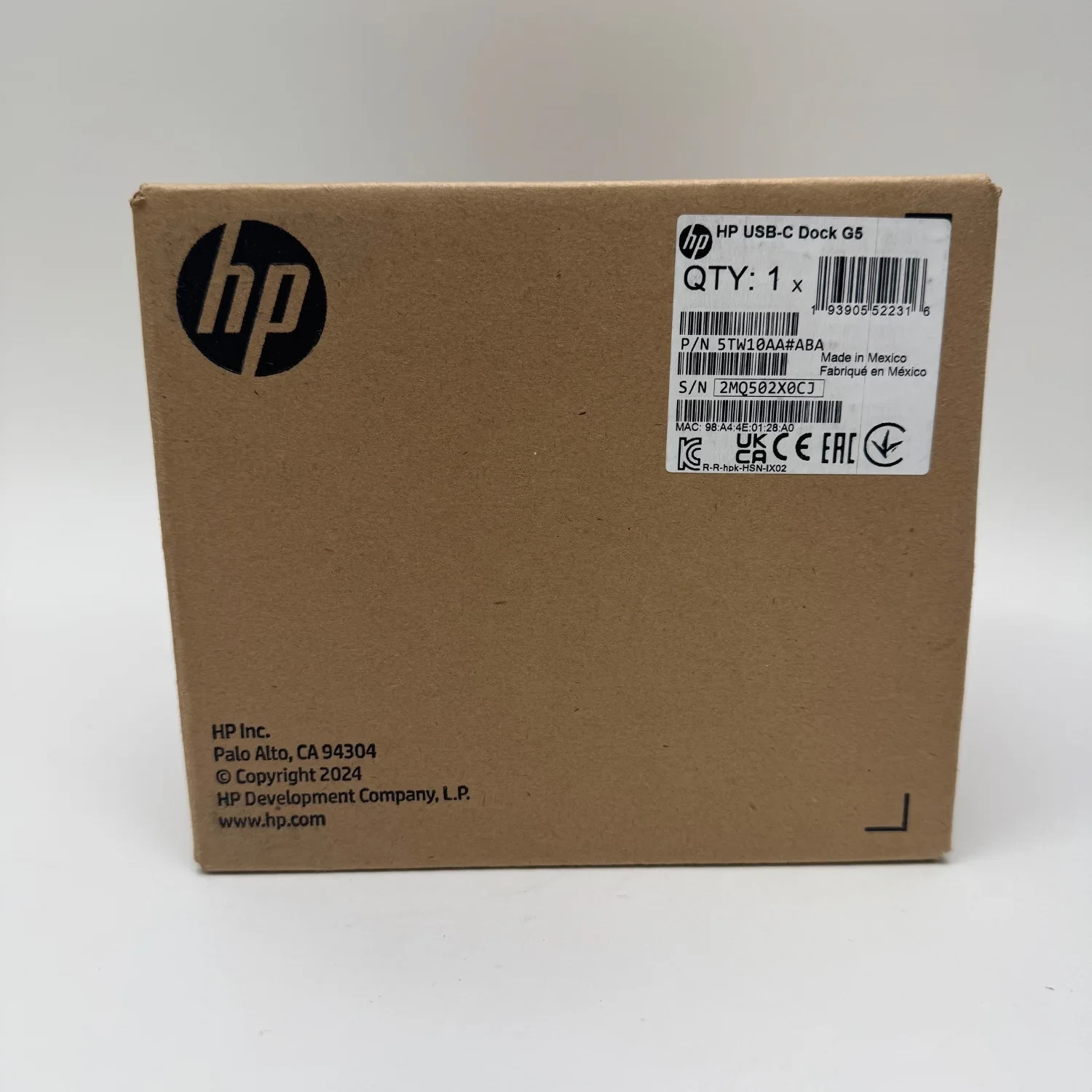 NEW HP USB-C G5 Docking Station In Black Increased Connectivity 5TW10AA#ABA