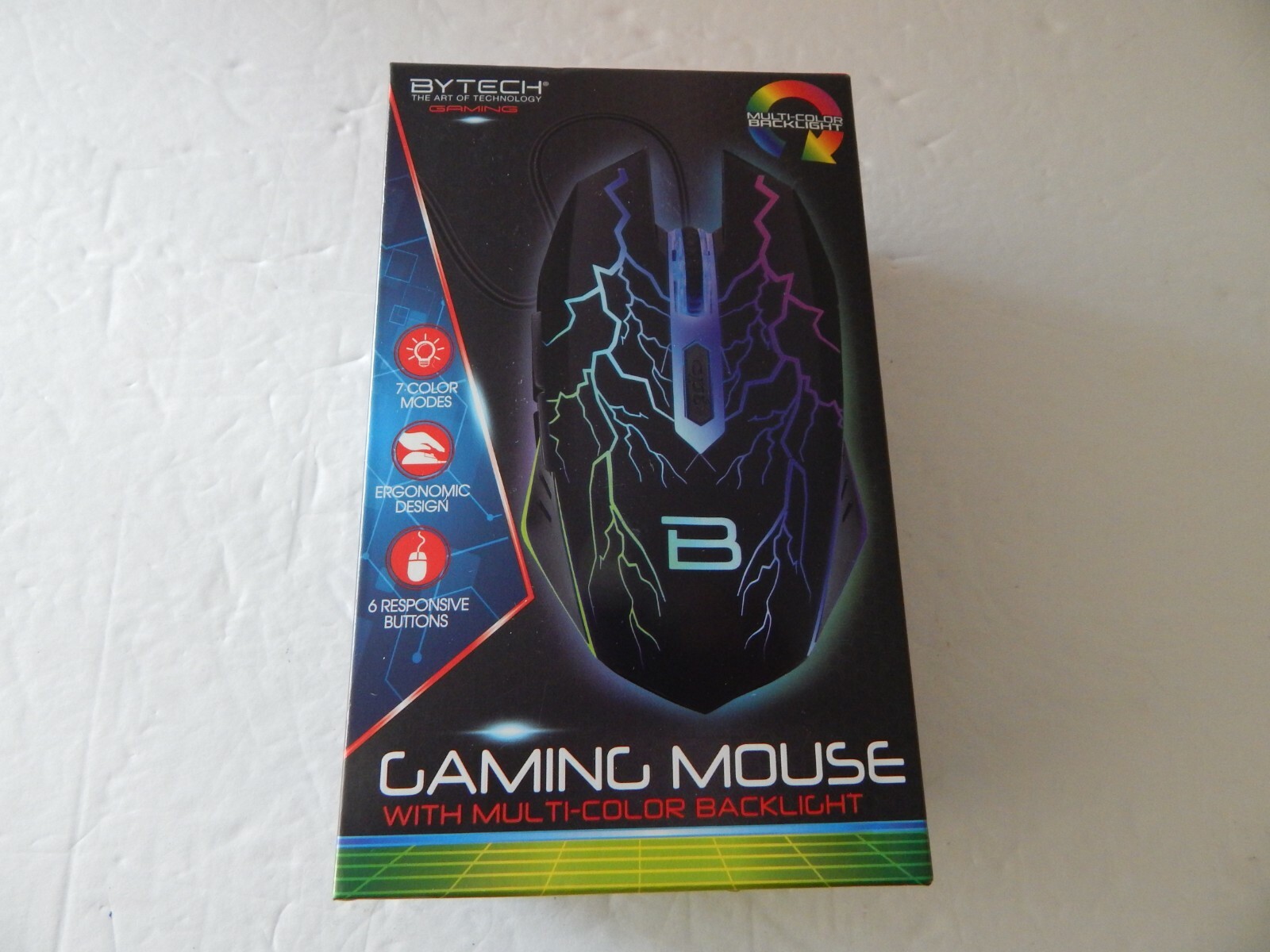 Bytech Multi-Color Backlight Gaming Mouse With 6 Buttons New