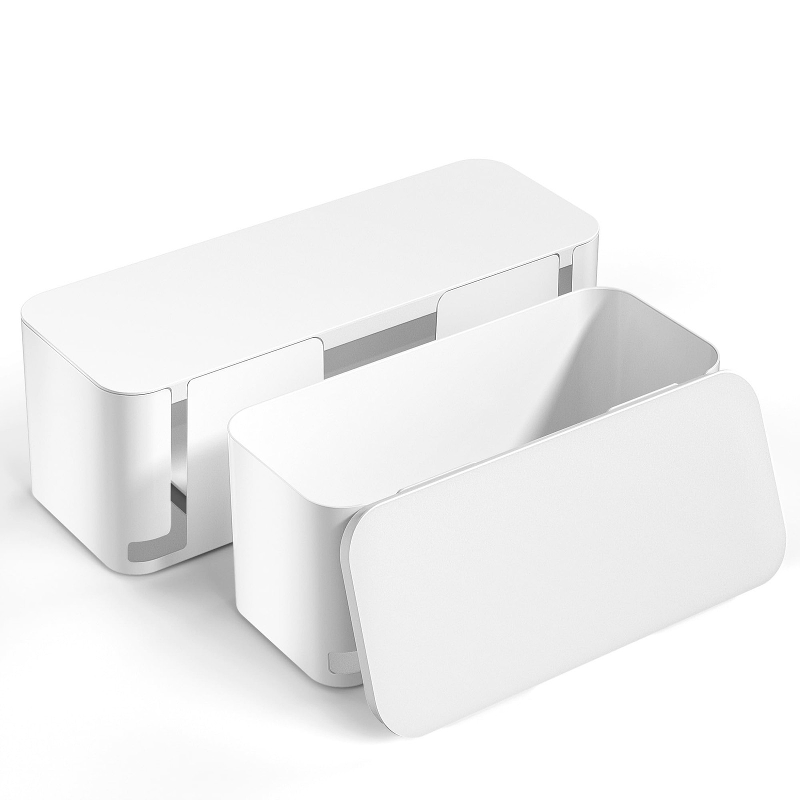 YECAYE 2 Pack Cable Management Box, Pet Friendly Cord Organizer Box for Home