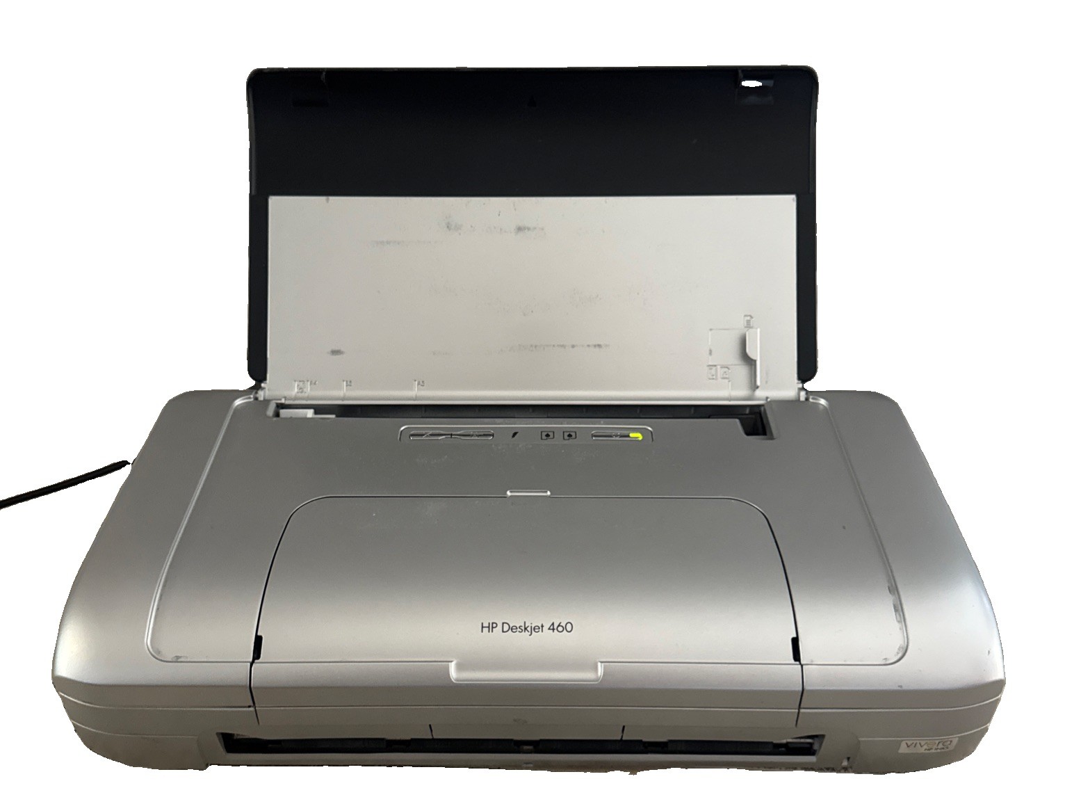 HP DeskJet 460 Mobile Inkjet Printer – Powers On, Paper Feed Works – Untested