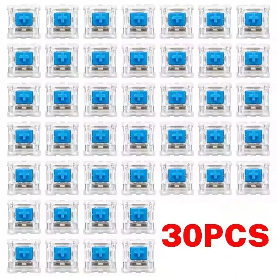 30 Pcs Keyboard Clicker,Mechanical,3 Pin Clicky Switches,Clickers for 3D Prints,