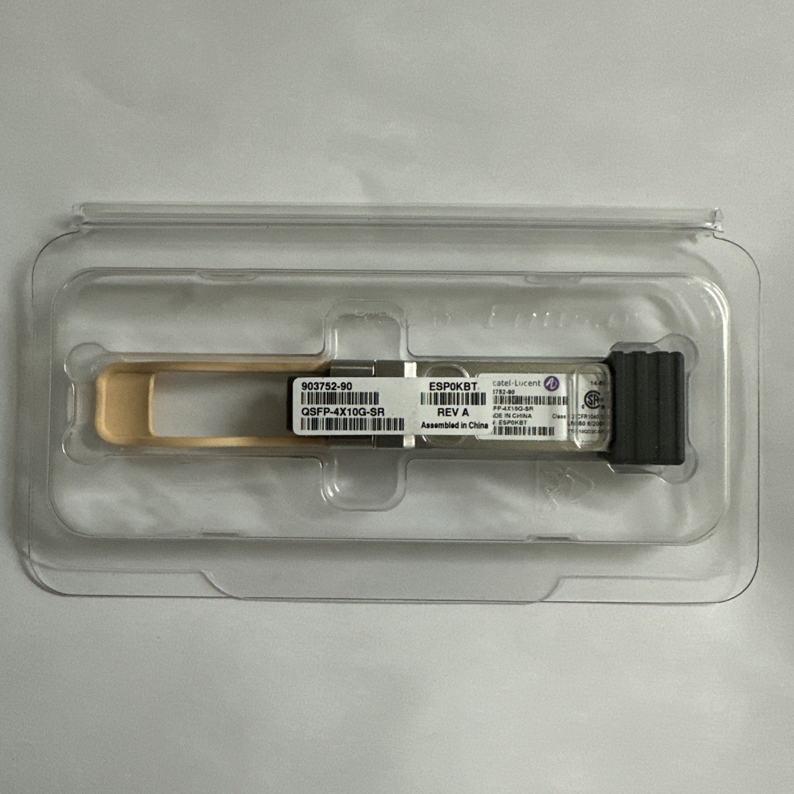 New Tested QSFP-4X10G-SR Alcatel Lucent 40G SR4 QSFP+ 850nm 300m Transceiver