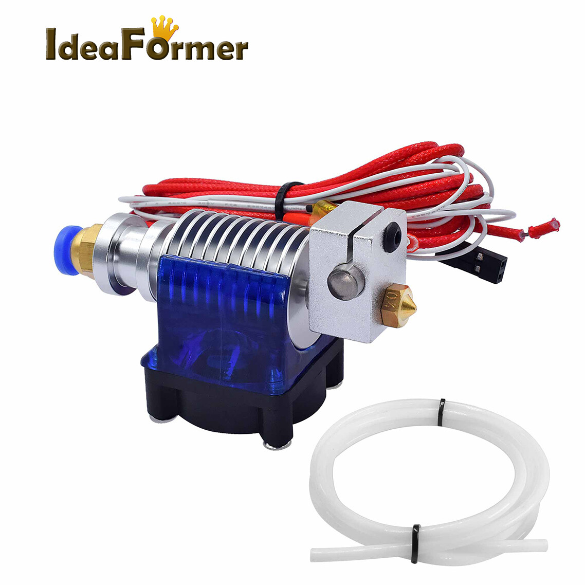 V6 Remote J-head Hot End with 1M PTFE Tube For 1.75/3.0mm 3D Printer Filament