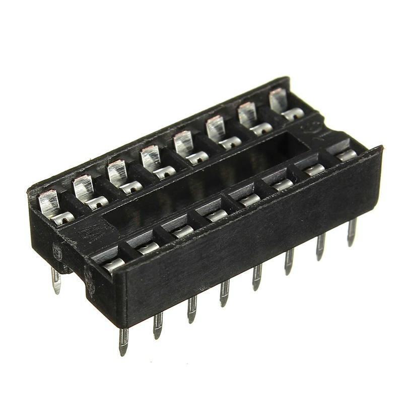 10Pcs 16pin DIP IC Socket Adaptor Solder Type Socket Pitch Dual Wipe Contact
