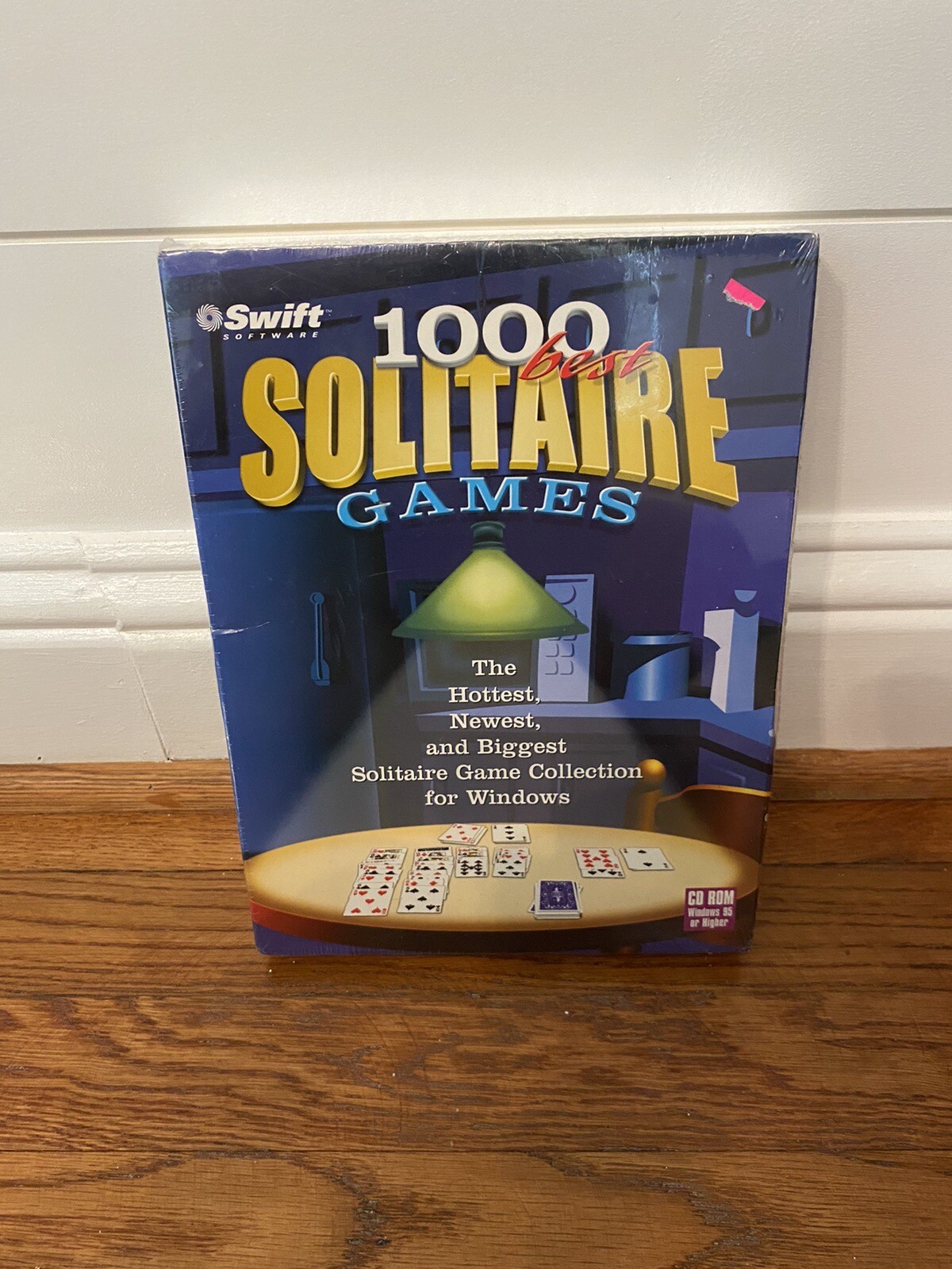 2000 Swift Software 1000 Best Solitaire Games - PC CD-ROM Big Box - New/Sealed