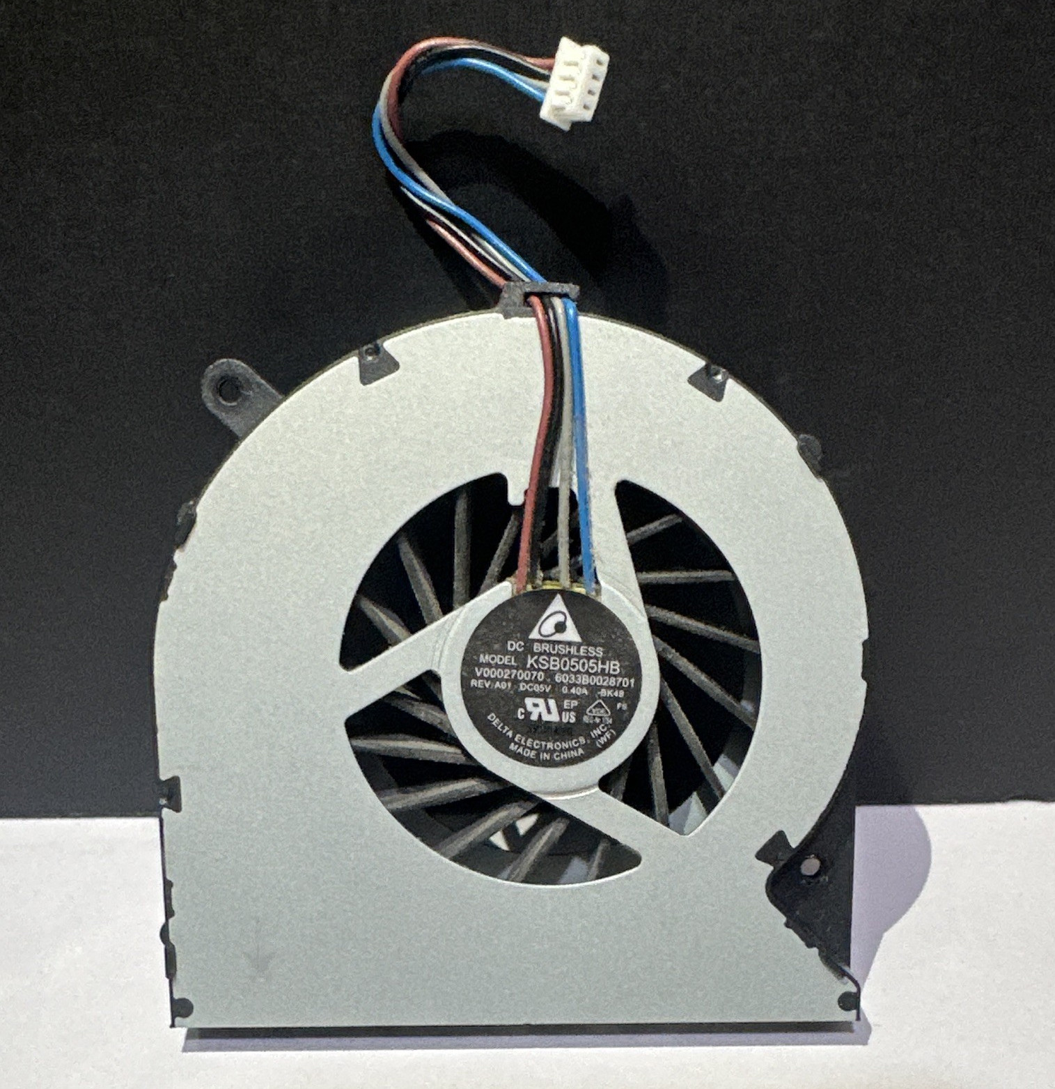 Delta Electronics Laptop Cooling Fan 5V 4-Pin Brushless KSB0505HB V000270070