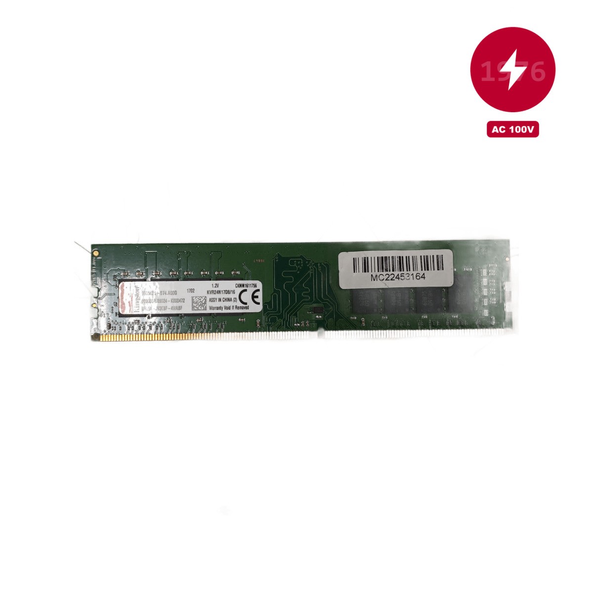 KINGSTON RAM Memory 16GB DDR4 2400MHz PC3-19200 Used Computer Component Japan