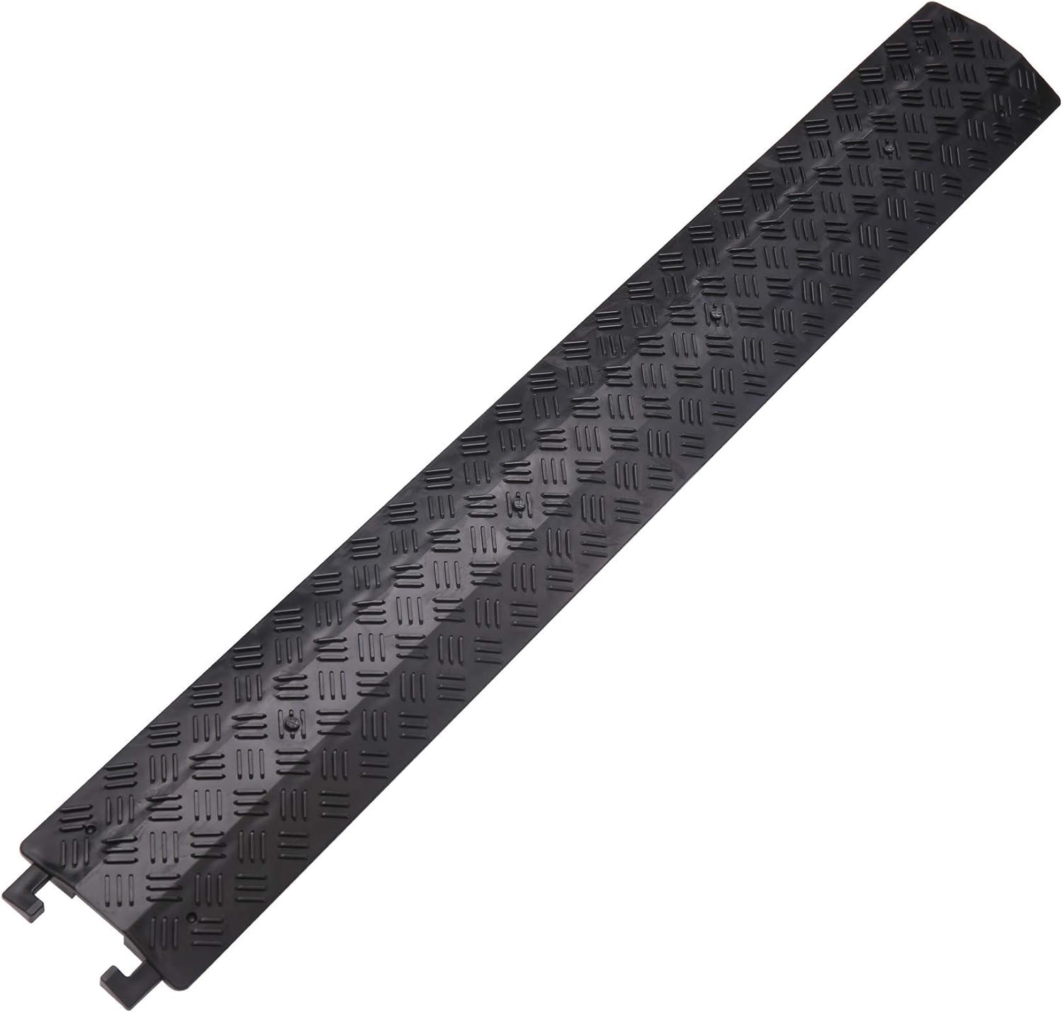 Small 3 Pack - Floor Cord Cover Protector Drop Over Small-3 pack, Black 