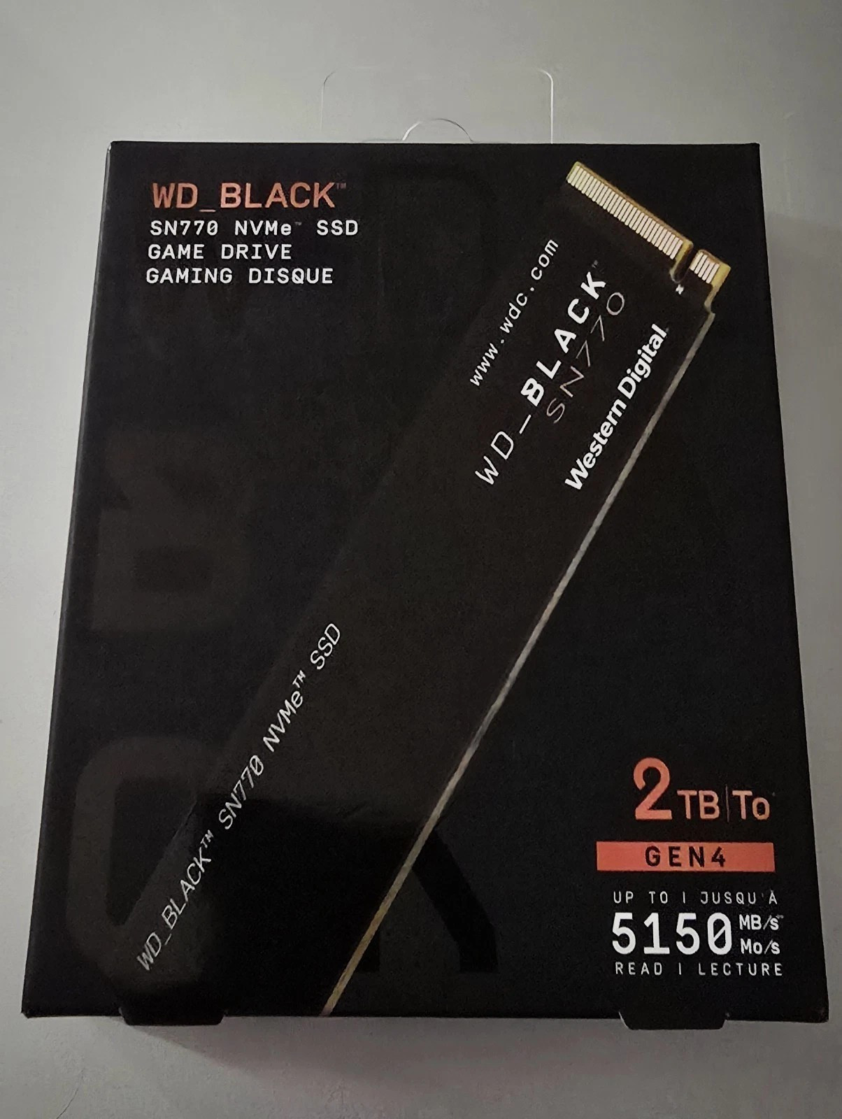 Western Digital WD BLACK SN770 2TB M.2 NVMe Internal SSD~WDS200T3X0E~New Sealed