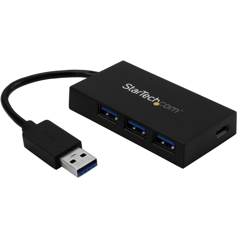 StarTech 4 Port USB 3.0 Hub, USB Type-A to 1x USB-C & 3x USB-A SuperSpeed 5Gbps,
