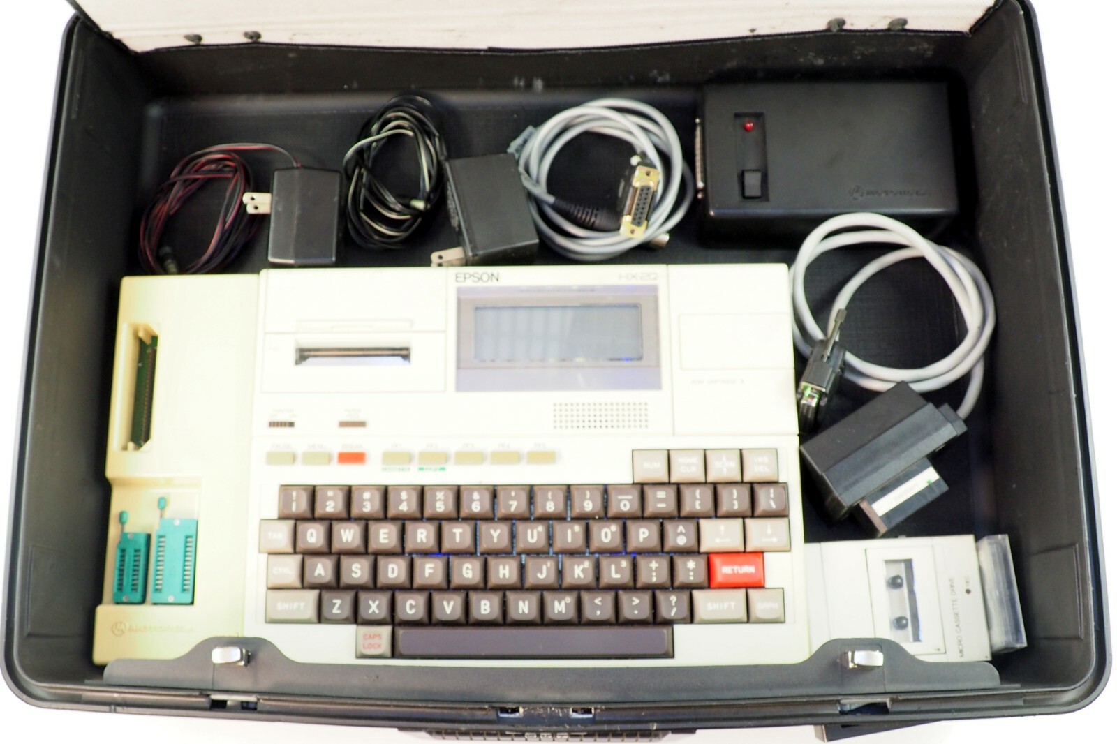 Motorola Epson HX-20 Mini Vintage Portable Computer w/ Cassette Module 