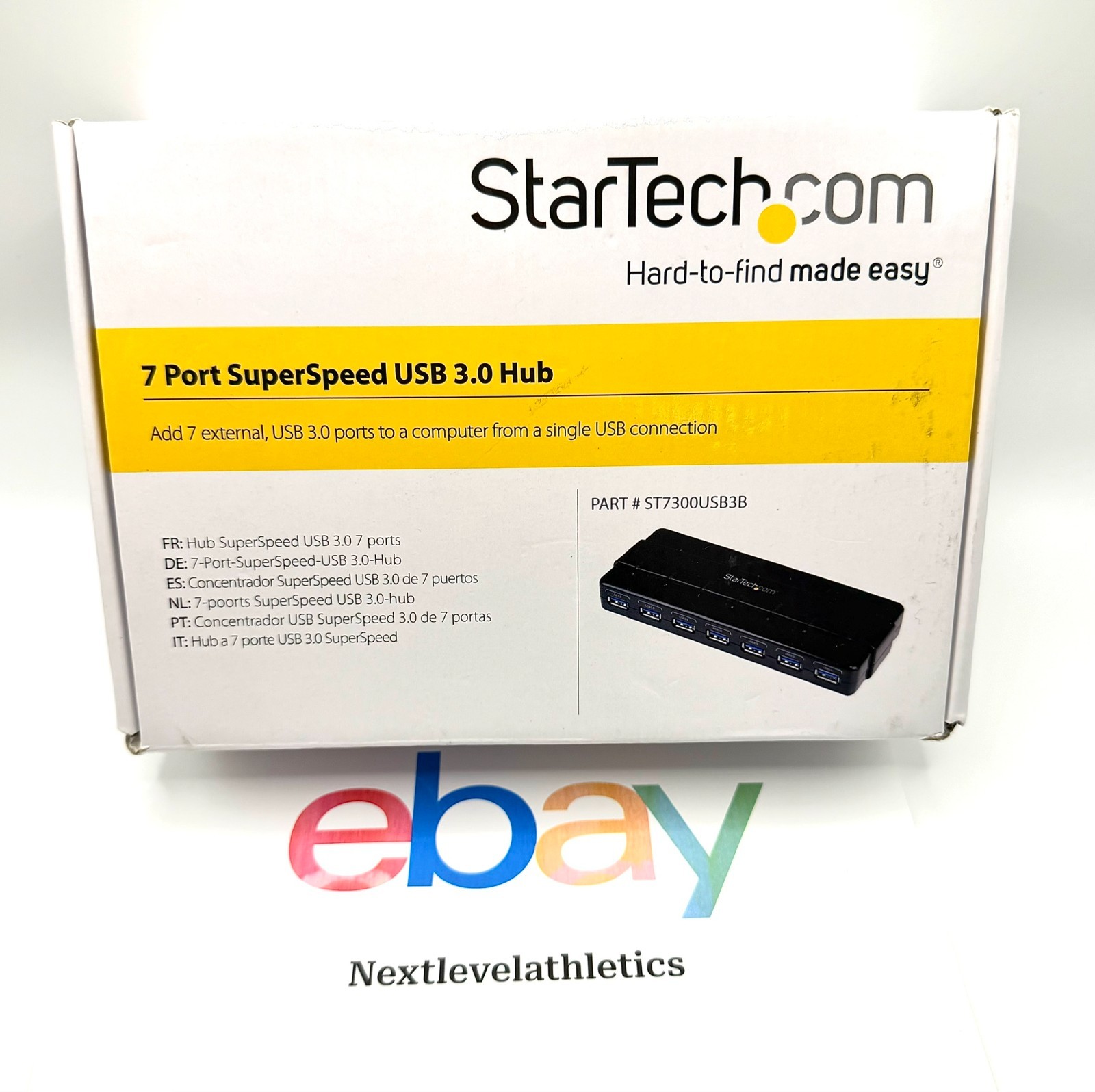 7 Port StarTech ST7300USB3B SuperSpeed USB 3.0 Expansion Hub