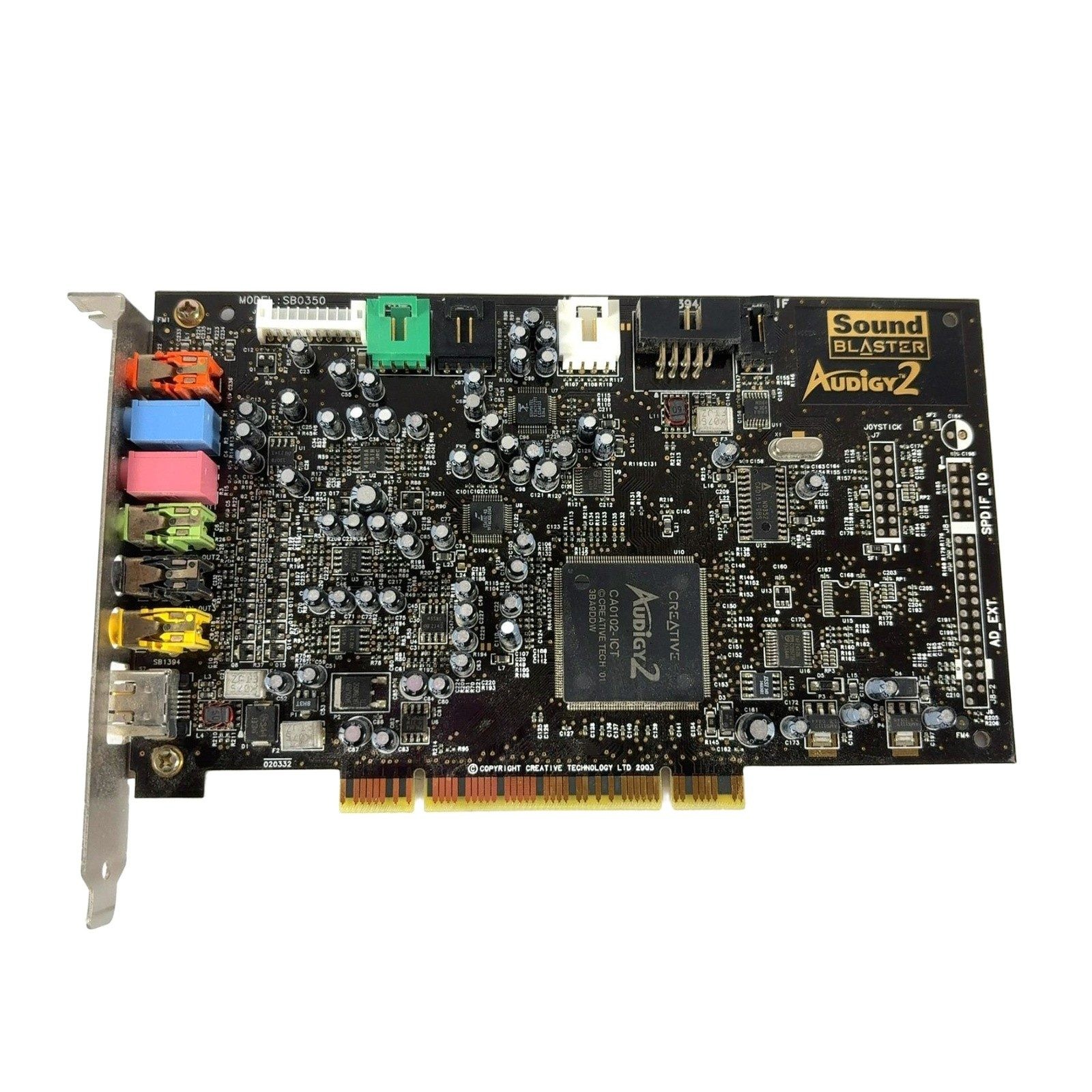 Creative Labs Sound Blaster Audigy 2 ZS SB0350 PCI Sound Card Firewire