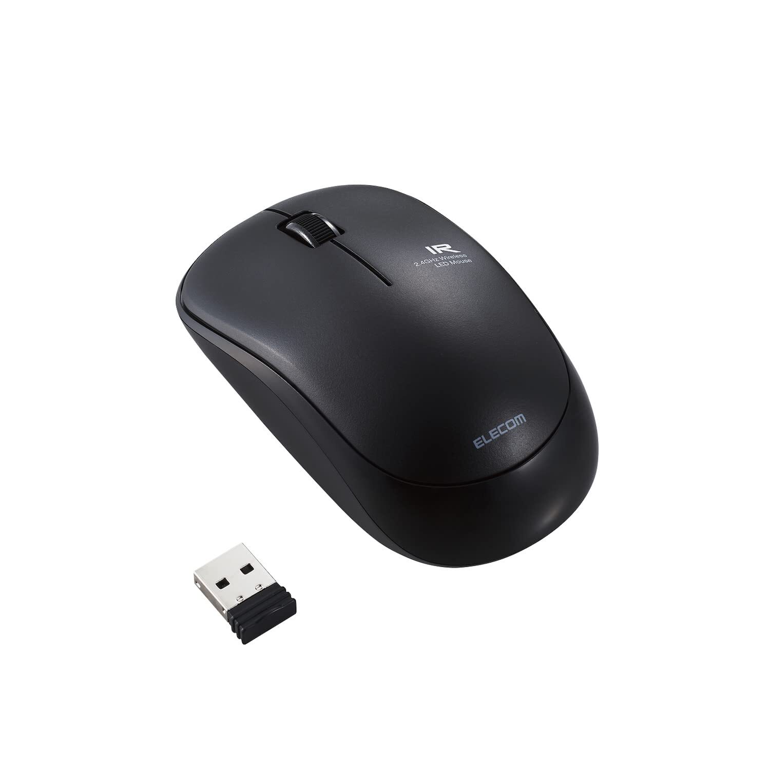 ELECOM 2.4G Wireless  Portable Mobile Mouse for Right/Left Handed  IR LED  1200