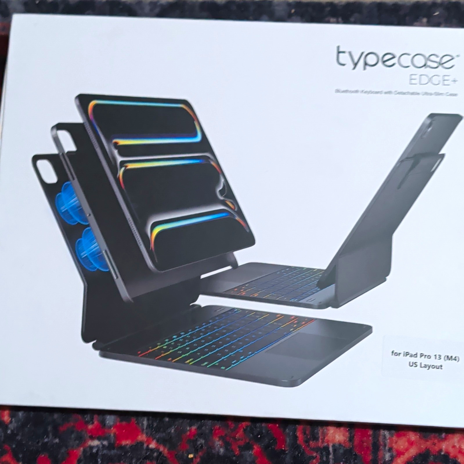 typecase Edge+ Bluetooth Detachable Backlit Case for iPad Pro 13 (M4) Black