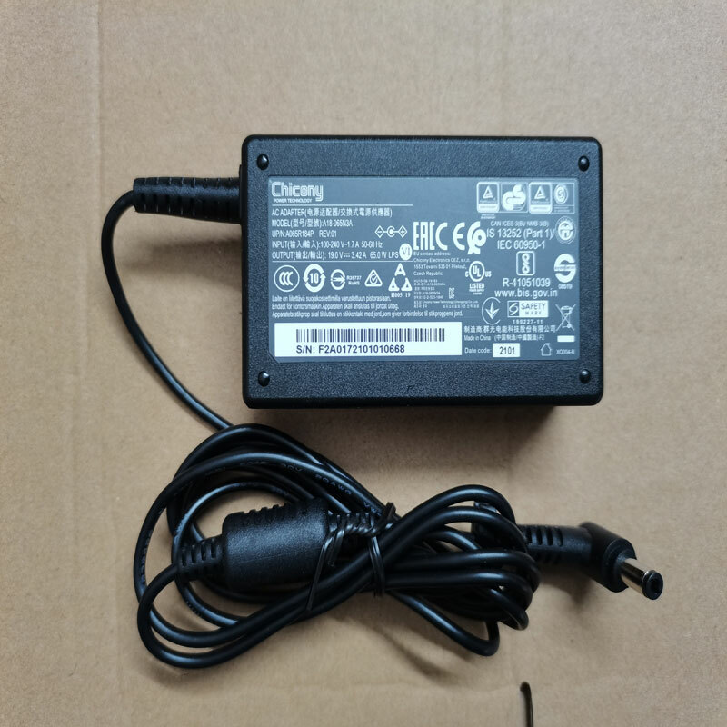 Original MSI Modern 15 A10RB-027 65W ChargerGenuine Chicony 19V 3.42A A18-065N3A