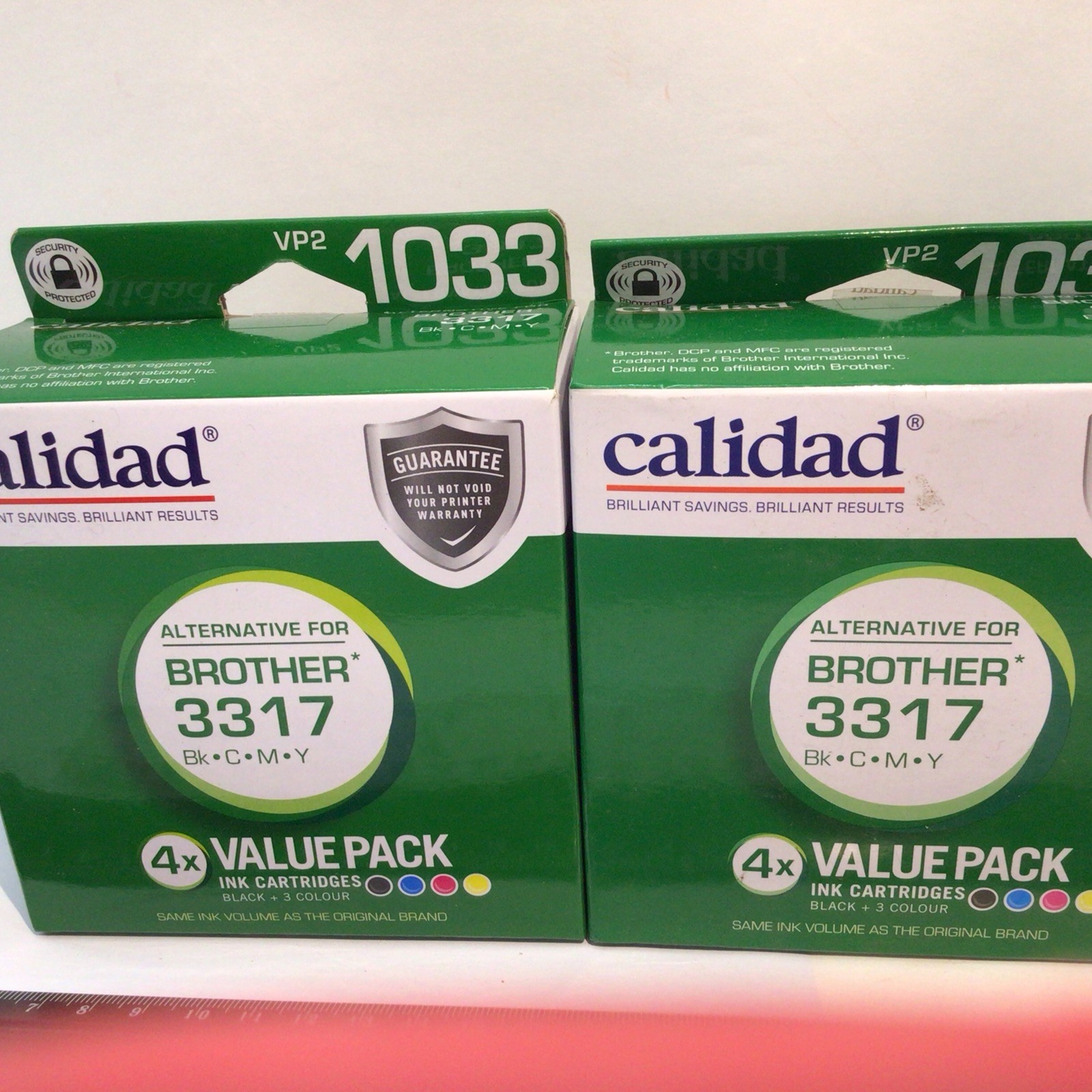 X2 Calidad VP2 1033 Ink Cartridge Brother 3317 Alternative Value Pack BK/C/M/Y