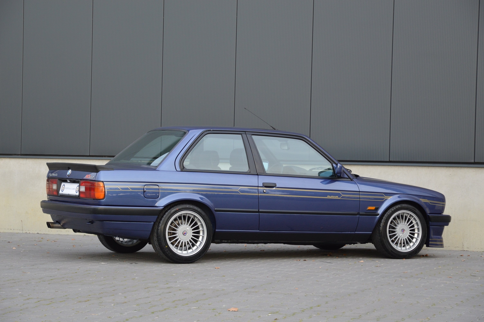 Cars bmw alpina b3 coupe e30 1987 Desk Mat Stitched