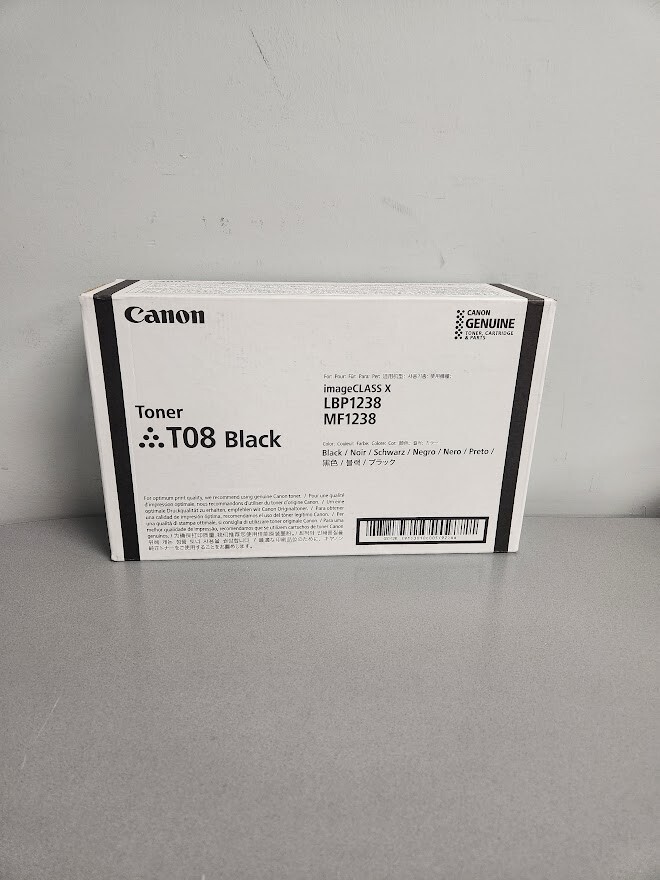 Canon T08 3010C005AA Black Toner Cartridge, imageCLASS X LBP1238