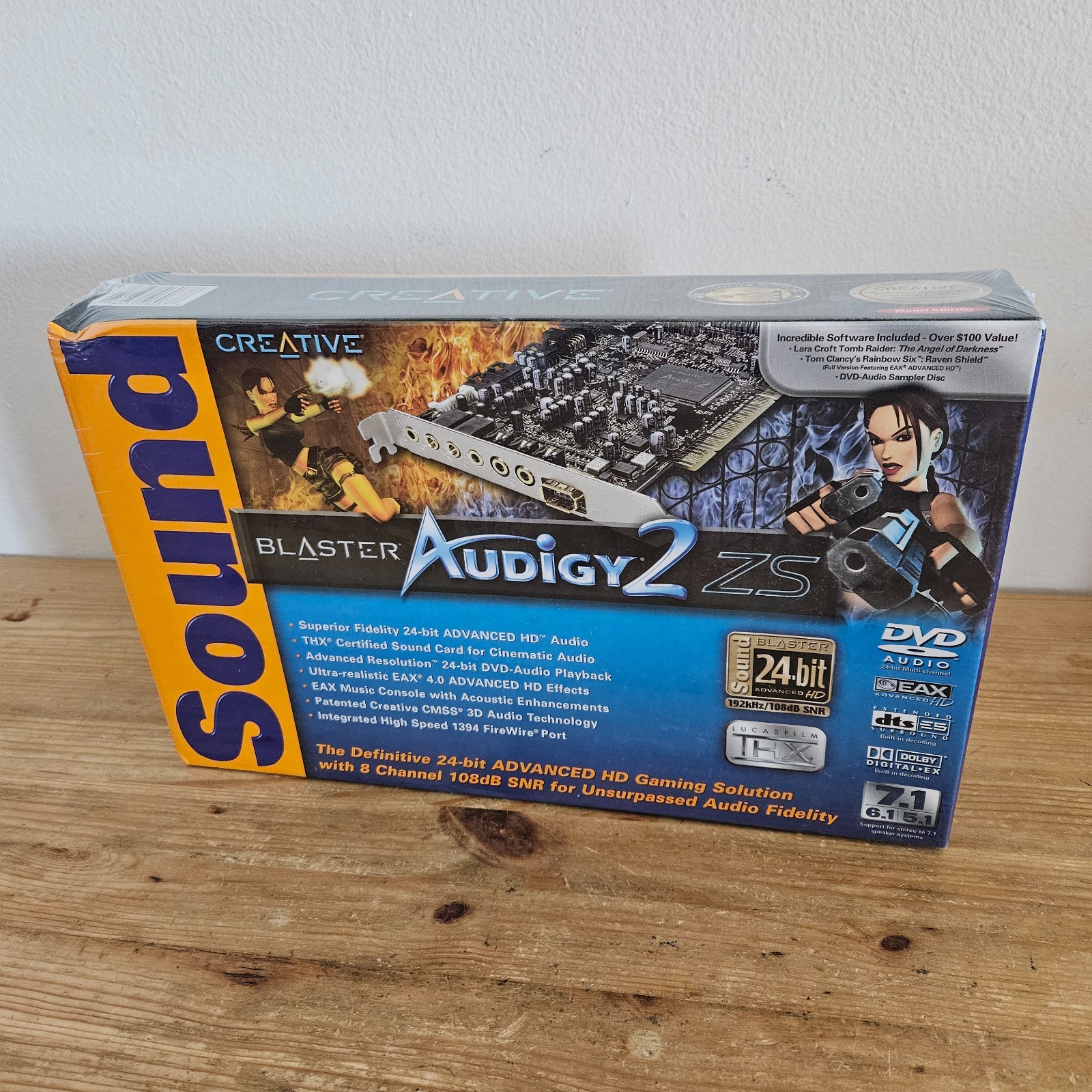 Creative Sound Blaster Audigy 2 ZS PCI Card 24 bit THX 7.1 Brand New Sealed