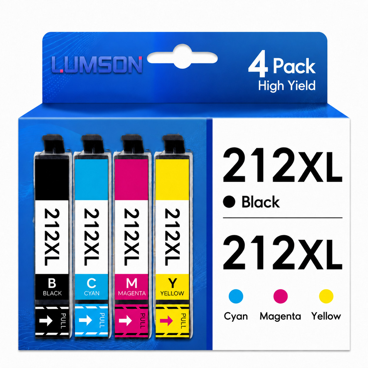 212XL 4 Pack Ink Cartridges Compatible for WF-2830 WF-2850 XP-4100 XP-4105 