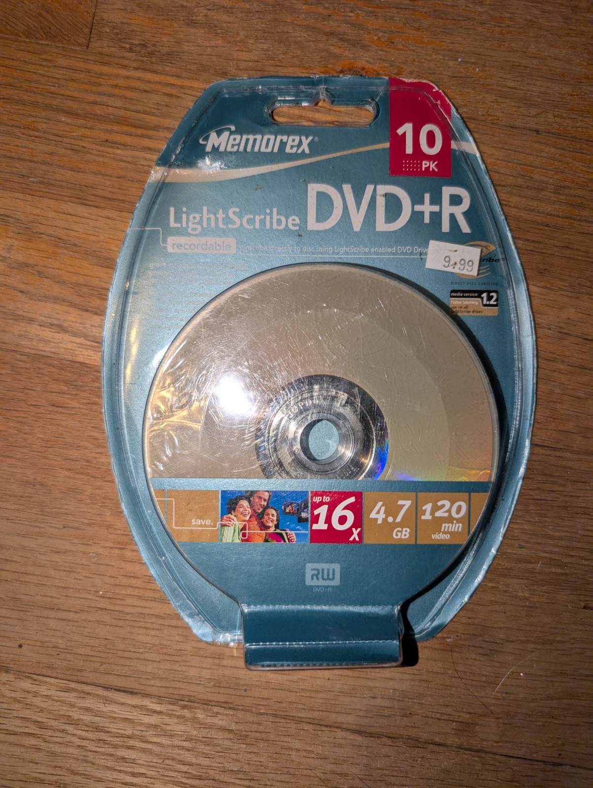 Memorex Light Scribe  DVD+R 10 pack 4.7 GB/120 Minutes/16X recordable NEW SEALED