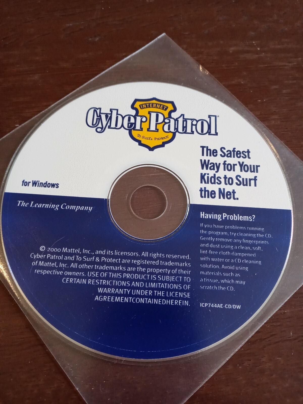 Internet Cyber Patrol CD-ROM by The Learning Company for Windows