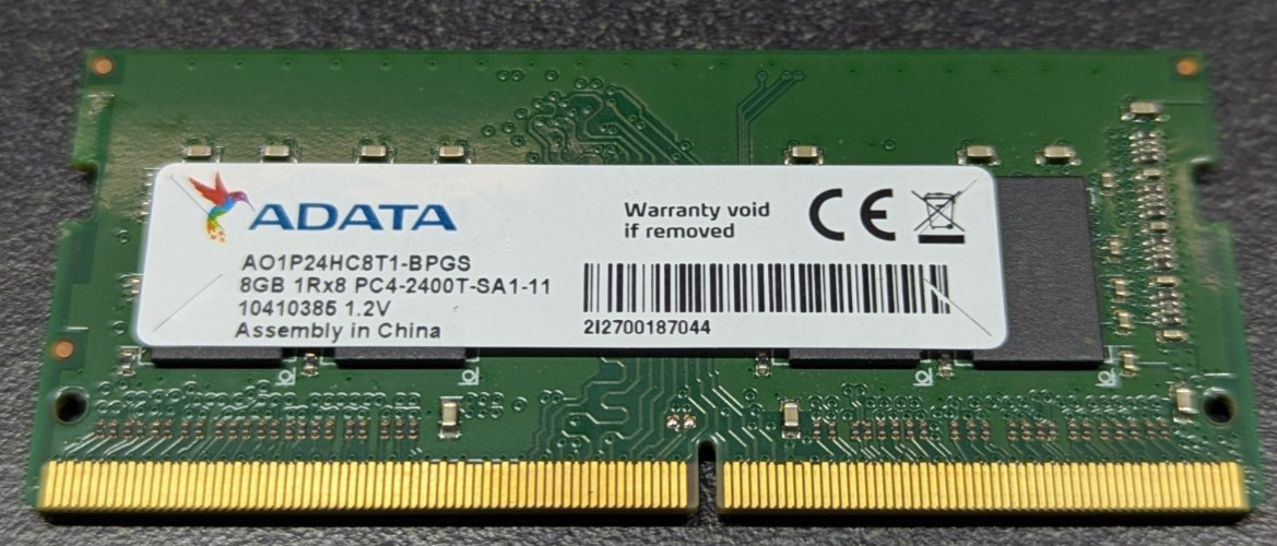 ADATA 8GB DDR4 PC4-2400T 288-Pin SODIMM Unbuffered