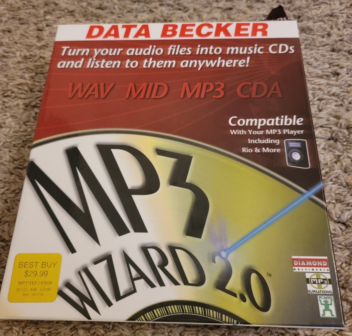 Data Becker MP3 Wizard 2.0 Cd Rom Windows 95 98 