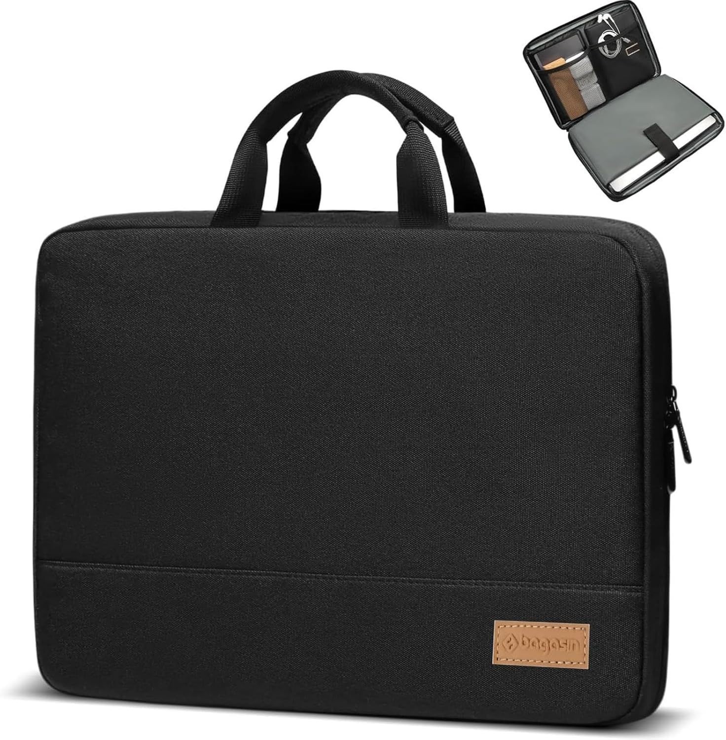 TSA-Friendly 15 15.6 16 Inch Laptop Sleeve Case Water-Resistant 4-Layer Protecti