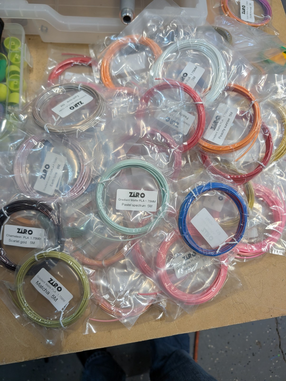3D Printer Filament Sample Pack - 5 Colors Special Gradients