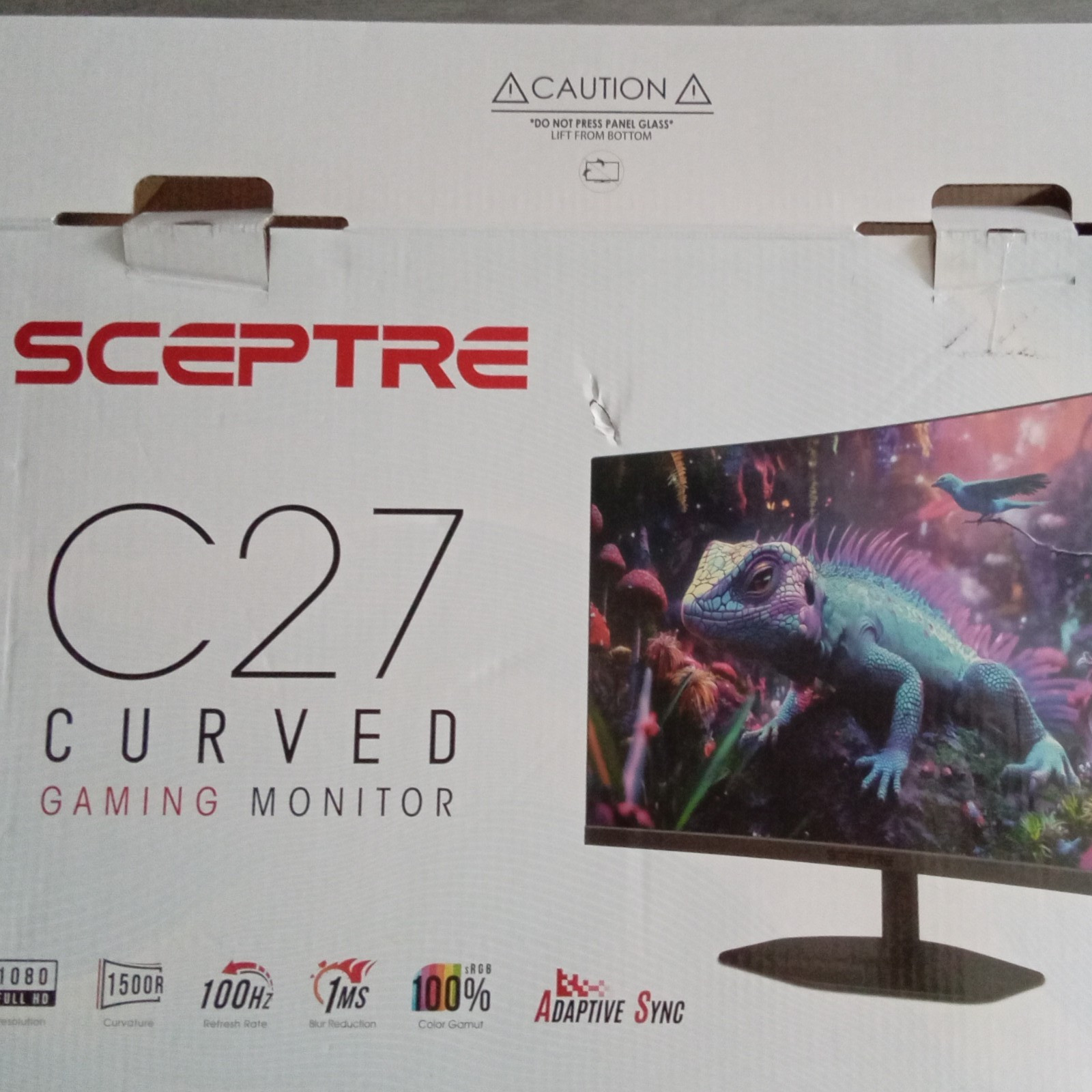 Sceptre C27 27" Curved Gaming Monitor 100Hz 1ms Adaptive-Sync Black